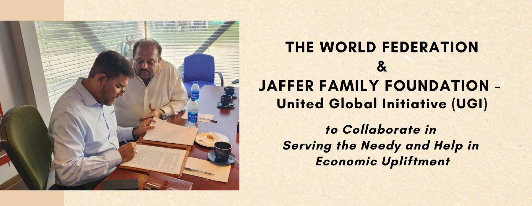 The World Federation Of KSIMC And The Jaffer Family Foundation Of New ...