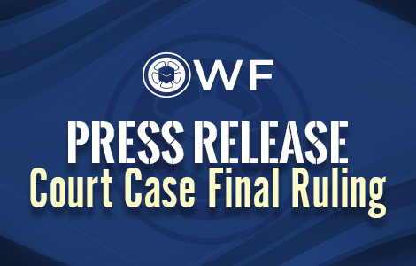 WF Press Release – Court Case Final Ruling